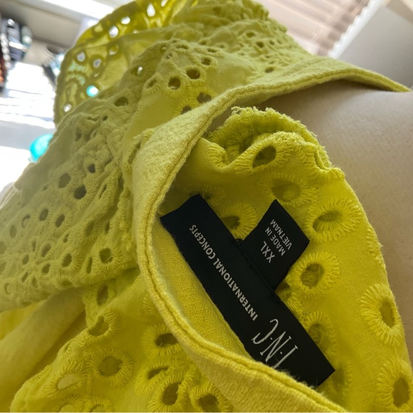 Inc Gauzy l/s Ruffle and Lace Woman’s Shirt - Picture 4 of 4